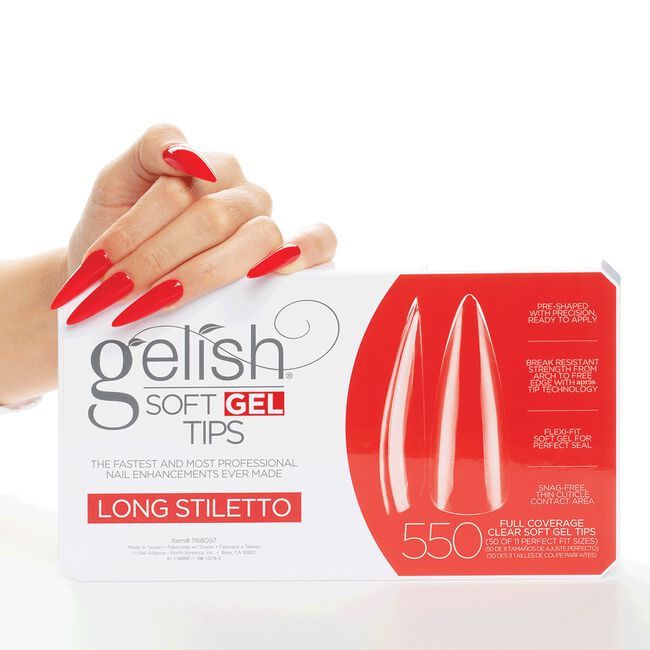 Long Stiletto Soft Gel Tips