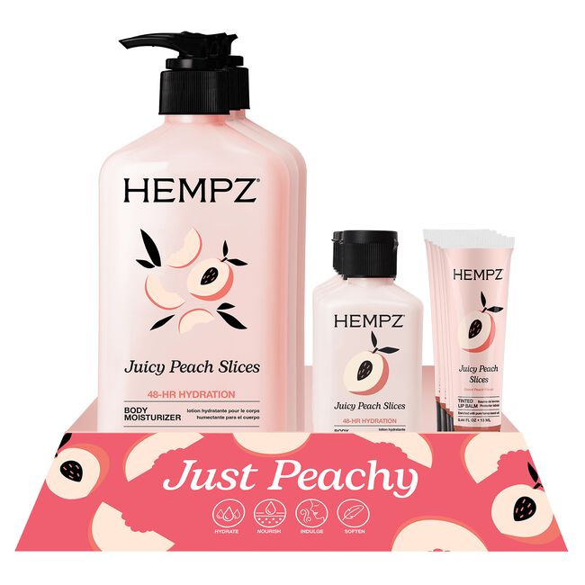 Juicy Peach Slices Display