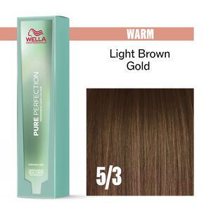 5/3 Warm Light Brown Gold Pure Perfection Permanent Hair Color