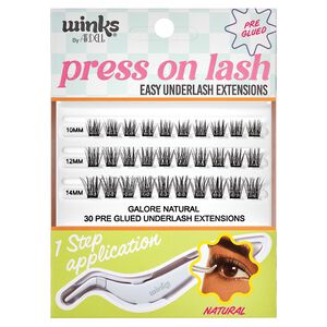 Winks Press on Lash 30 pc Natural + Applicator