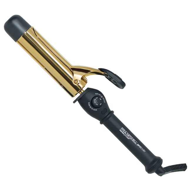 Express Gold Curl 1.5 Inch Spring Barrel Curling Iron