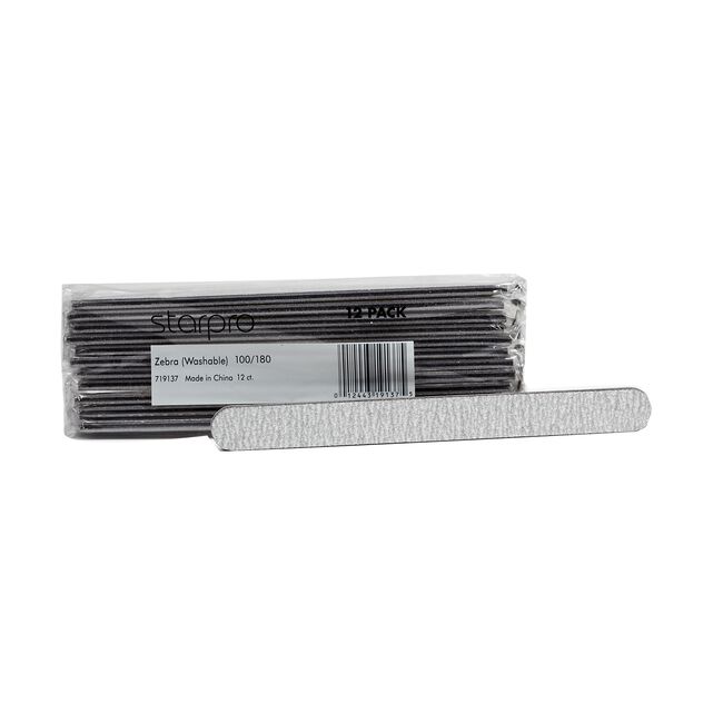 StarPro Zebra Washable Foam Cushion Files 100/180 Grit