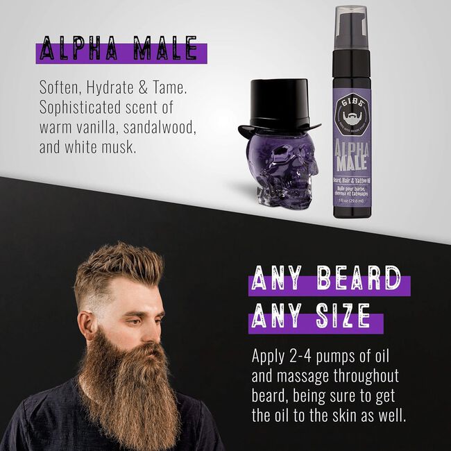 Alpha Male Beard, Hair & Tattoo Oil