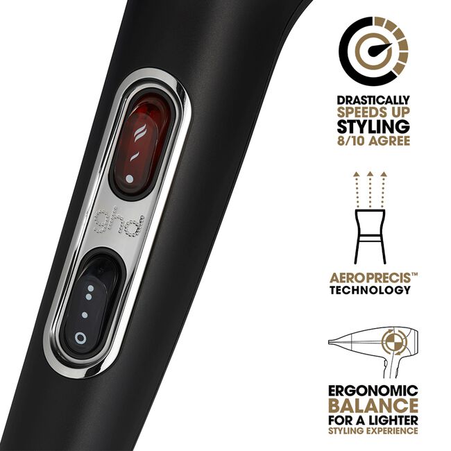 Helios Black Professional Hair Dryer