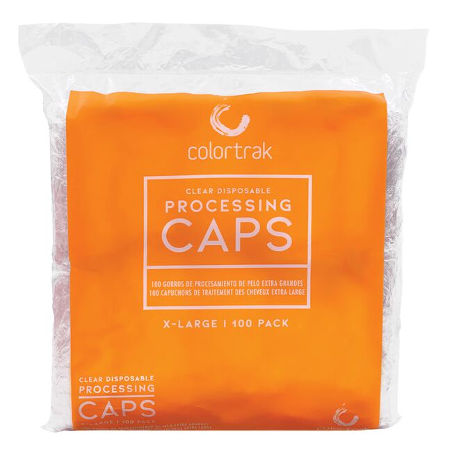 Clear Disposable 100 Count Processing Caps