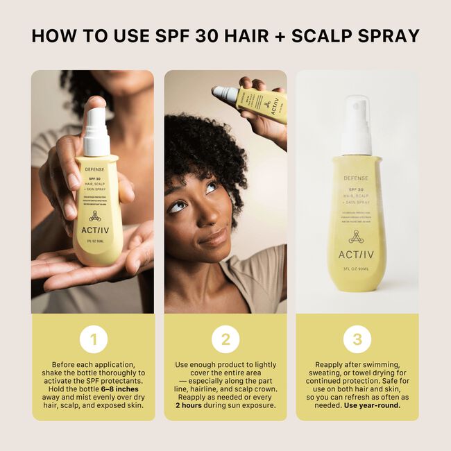 Defense SPF 30 Hair, Scalp & Skin Spray