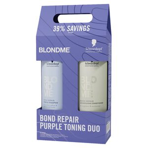 BlondMe Purple Shampoo & Conditioner Liter Duo
