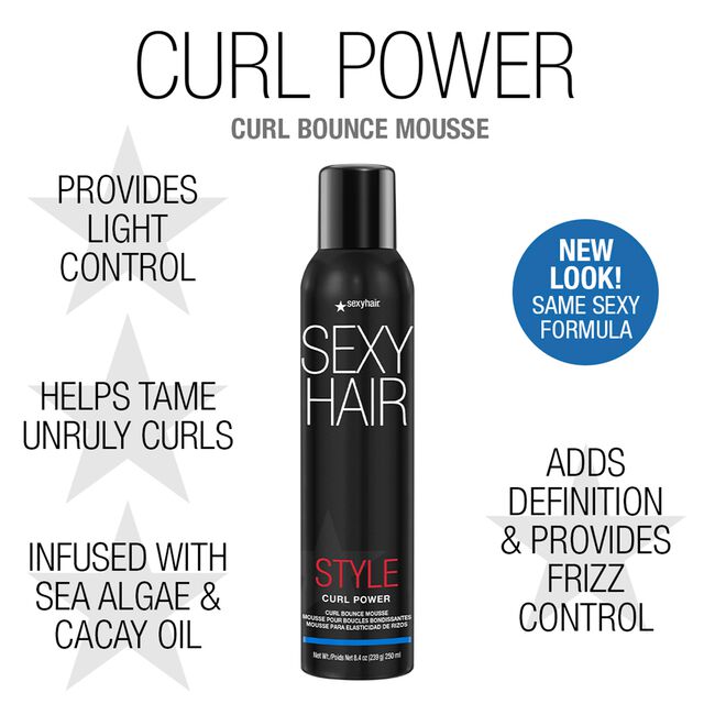 Style Sexy Hair Curl Power Curl Bounce Mousse