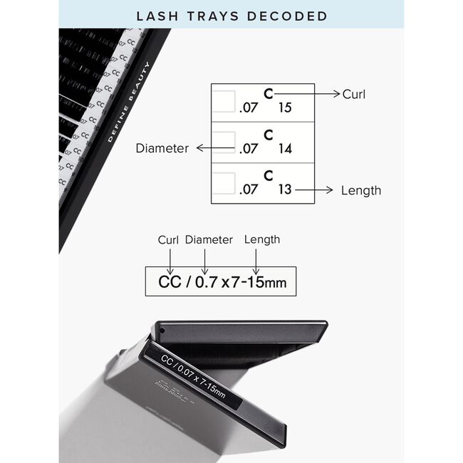 OG Lashes: Volume Multi-Length C 0.05 Mixed 7mm-15mm