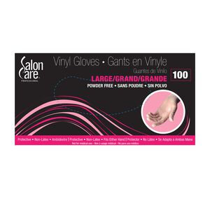 Clear Vinyl Powder-Free Large Gloves