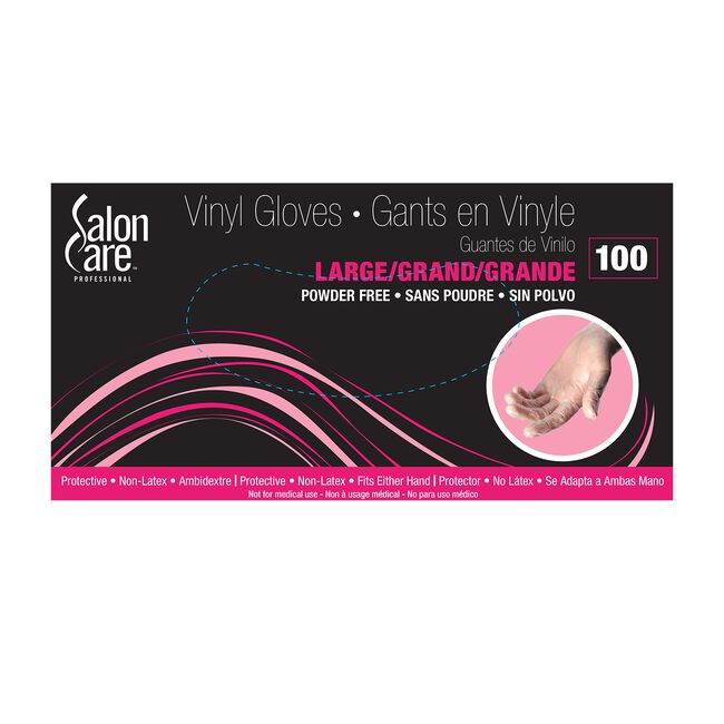 Clear Vinyl Powder-Free Large Gloves