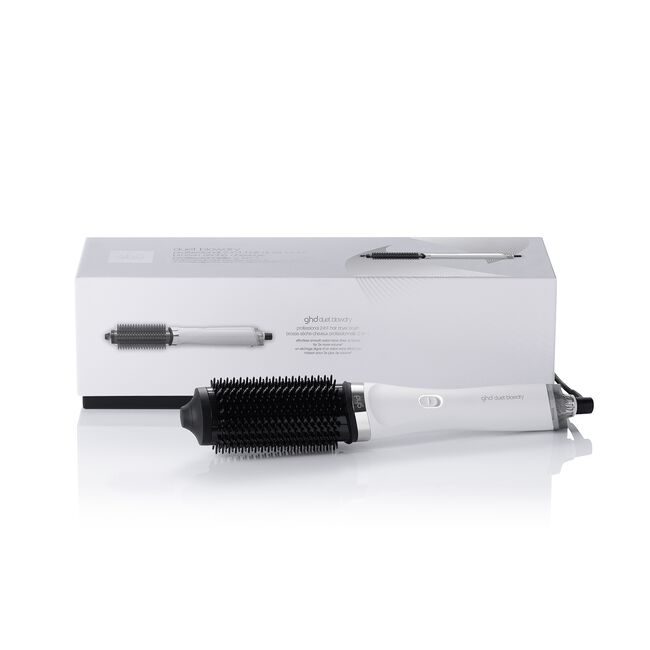 White Duet Blowdry 2-in-1 Hair Dryer Brush