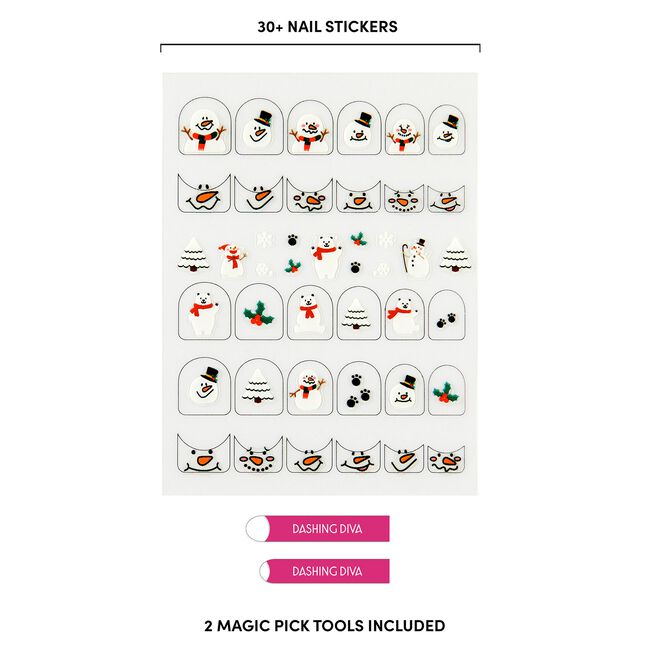 Snow Globe Sensation Magic Pick 3D Nail Art Stickers