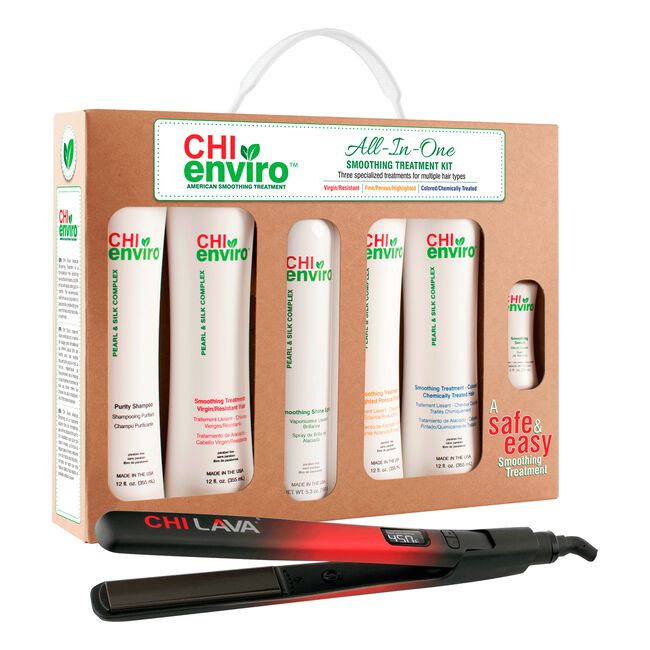 All-In-One CHI Enviro Smoothing Kit, CHI Lava Flat Iron
