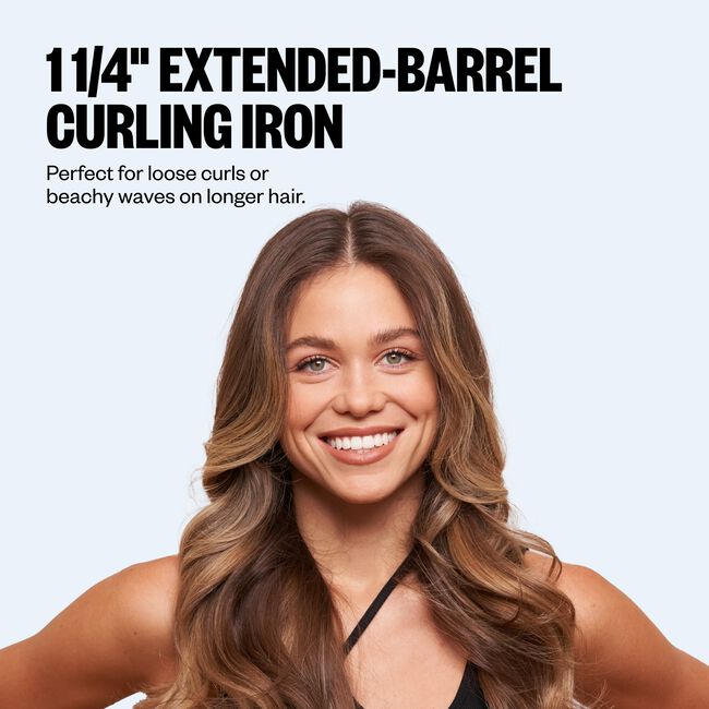 Iced Blue Nano Titanium 1.25 Inch XL Barrel Curling Iron