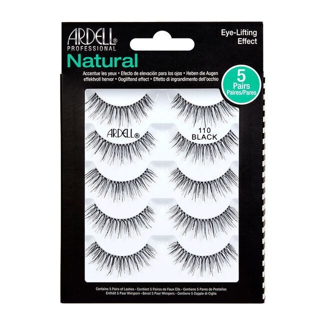 Natural Black Lashes #110 Pack