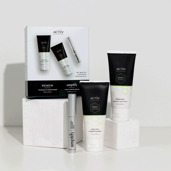 Renew & Amplify Hair, Lash and Brow Trio Box