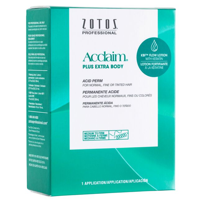Acclaim Plus Extra Body Acid Perm for Normal, Fine or Tinted Hair