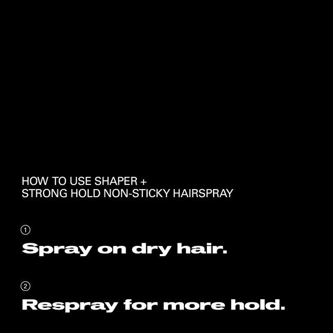 Shaper+ Strong Hold Non-Sticky Hairspray 80% VOC