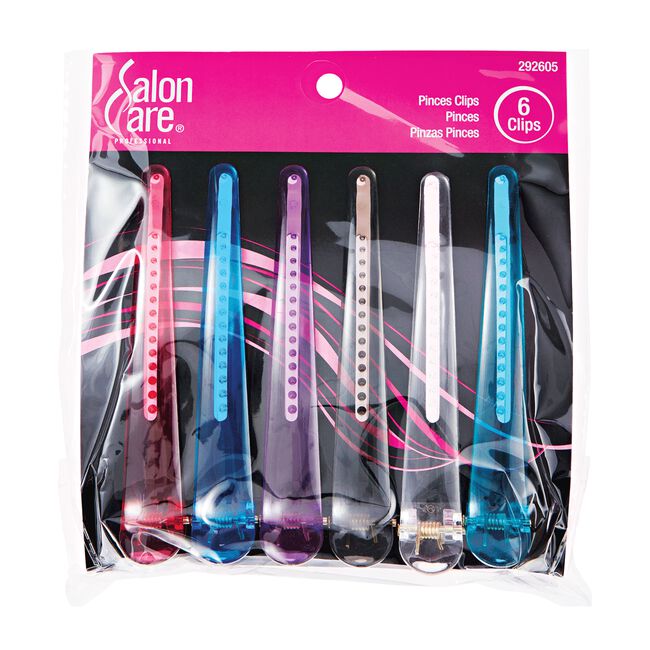 Salon Care Pinces Clip - 6 Pack