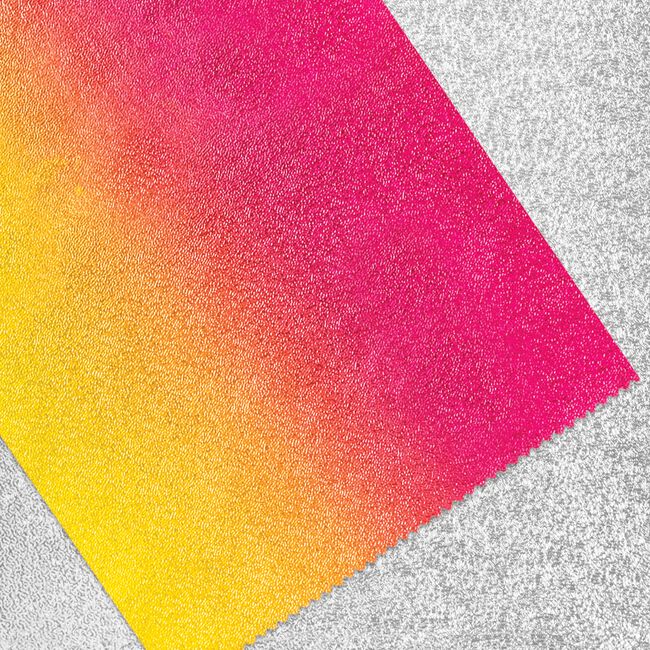 Gradient Yellow Pink Pop Up Foils