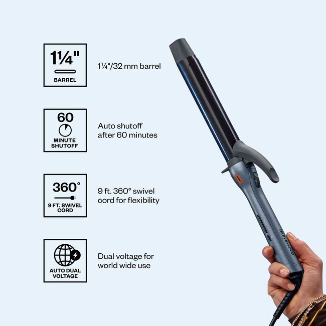 PrecisionGrip Curling Iron