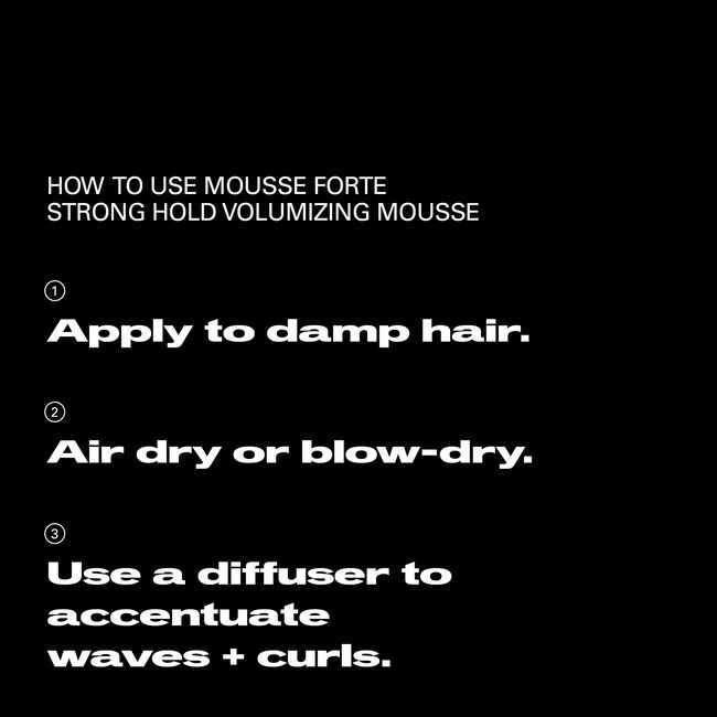Mousse Forte Strong Hold Volumizing Mousse