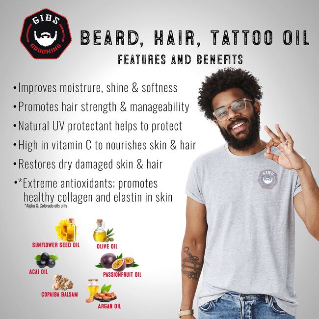 Man Scaper Beard, Hair & Tattoo Oil