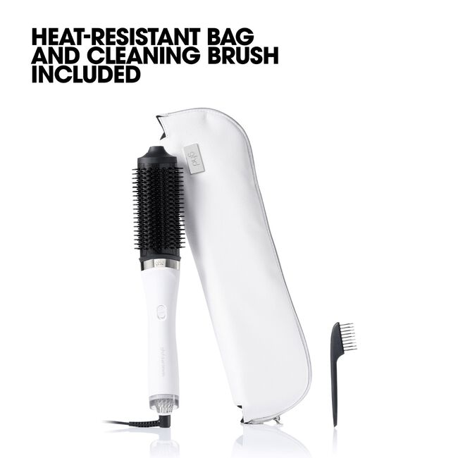 White Duet Blowdry 2-in-1 Hair Dryer Brush