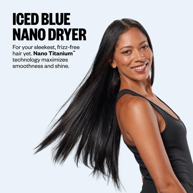 Iced Blue Nano Titanium Light Ionic Dryer