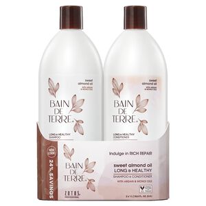 Sweet Almond Oil Long & Healthy Liter Duo