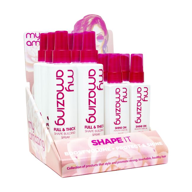 Shape Building Spray,Shine Healthy Hair Oil-12 Piece Display