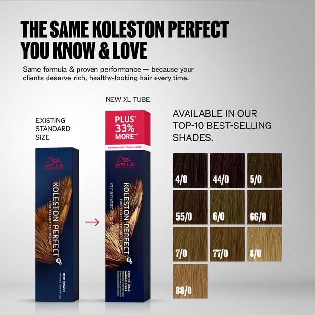 4/0 Brown Medium/Natural Koleston Perfect XL+ Permanent Hair Color