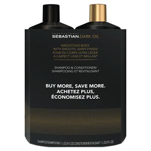 Dark Oil Shampoo, Conditioner Liter Duo