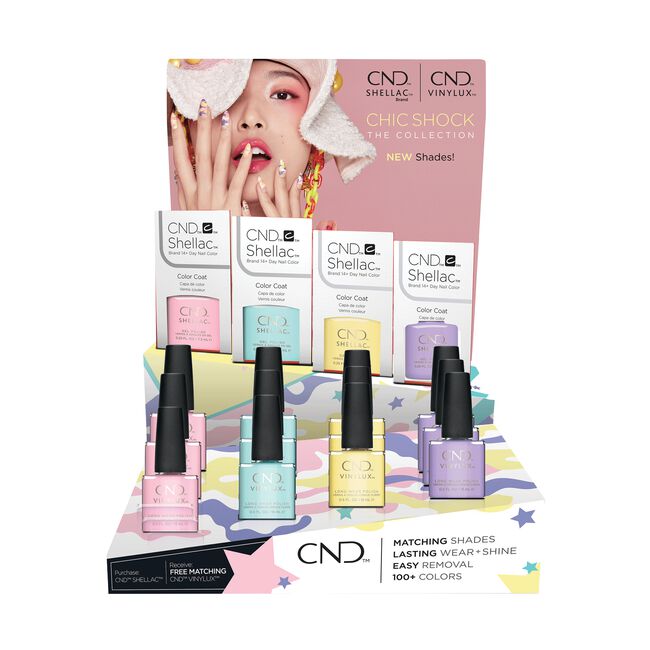 Shellac & Vinylux, Chic Shock - 24 Count Display
