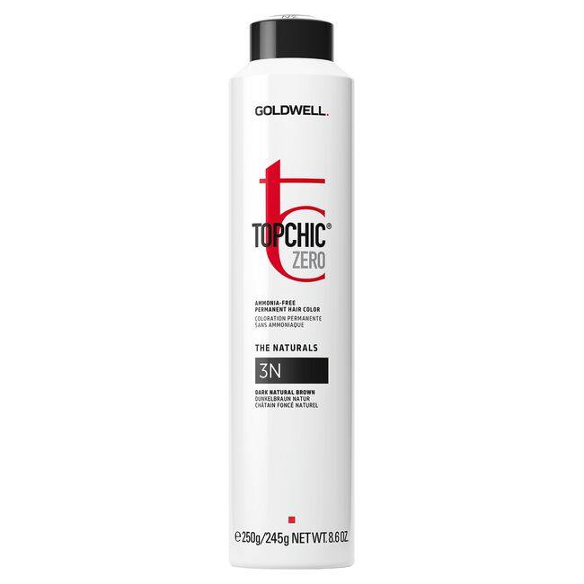3N Dark Natural Brown Topchic Zero Permanent Hair Color Canister