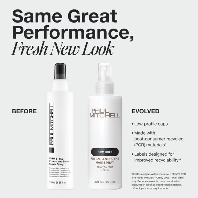 Freeze and Shine Hairspray 50% VOC