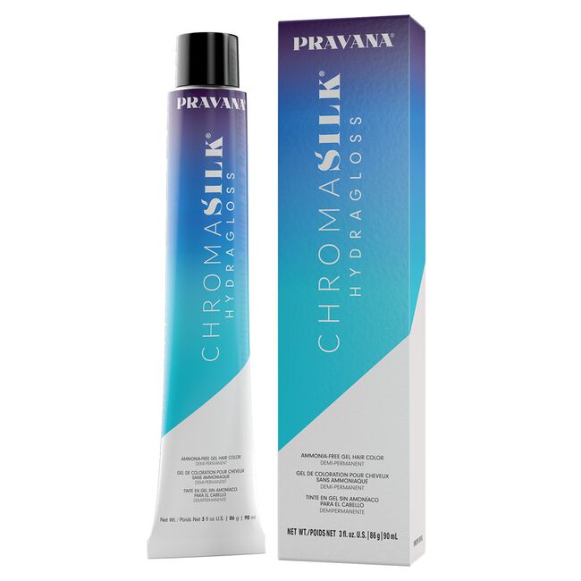 6Abv Dark Ash Beige Blonde ChromaSilk HydraGloss Demi-Permanent Gel Hair Color