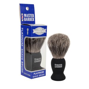 Master Barber 100% Badger Hair Platinum Shave Brush