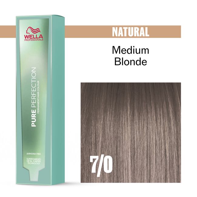 7/0 Natural Medium Blonde Pure Perfection Permanent Hair Color