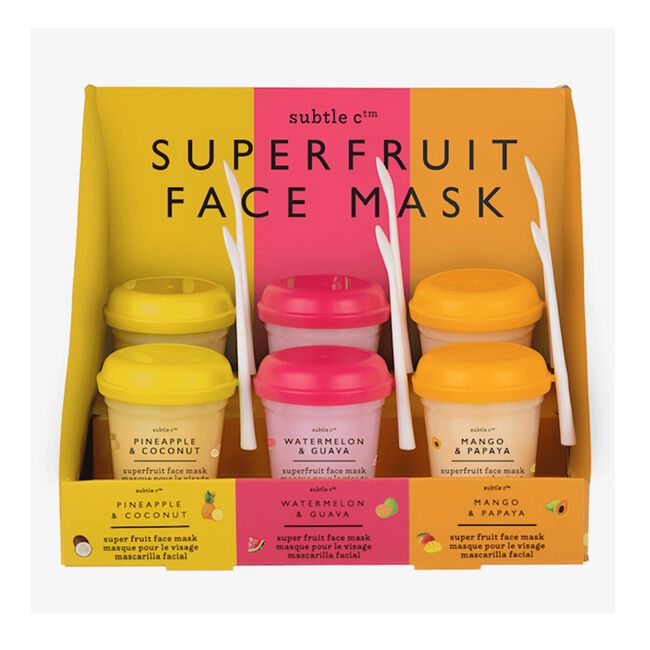 Super Fruit Face Mask 6 Piece  Display