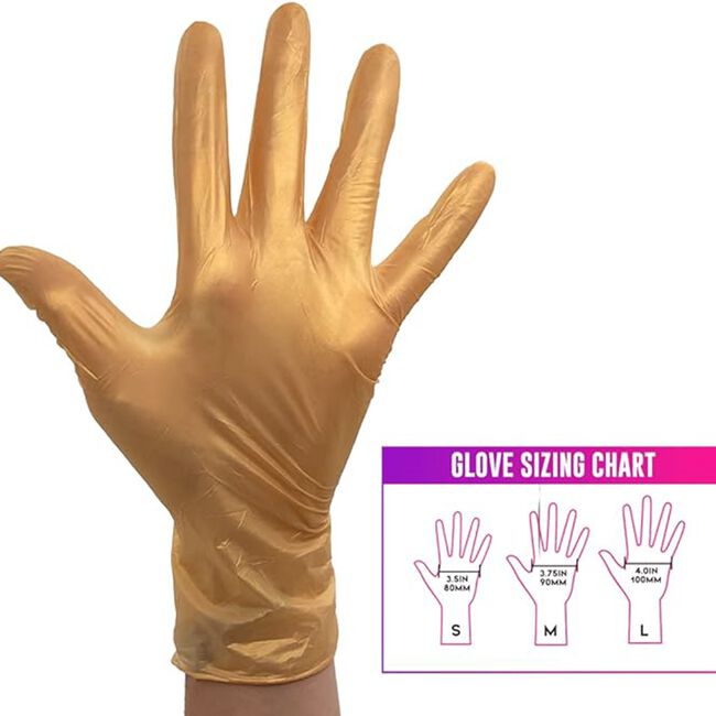 Medium Golden Glow Nitrile Gloves