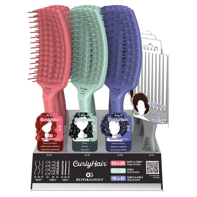 CurlyHair Brush Display