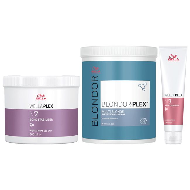 BlondPlex Lightener, No. 2 & No. 3 Stabilizer