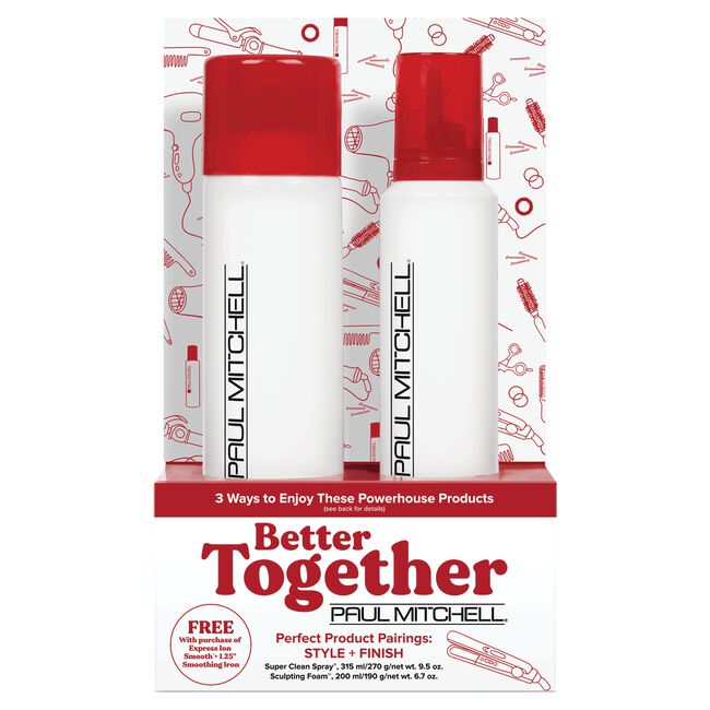 Pro Tools Flat Iron & Style + Finish Kit Duo