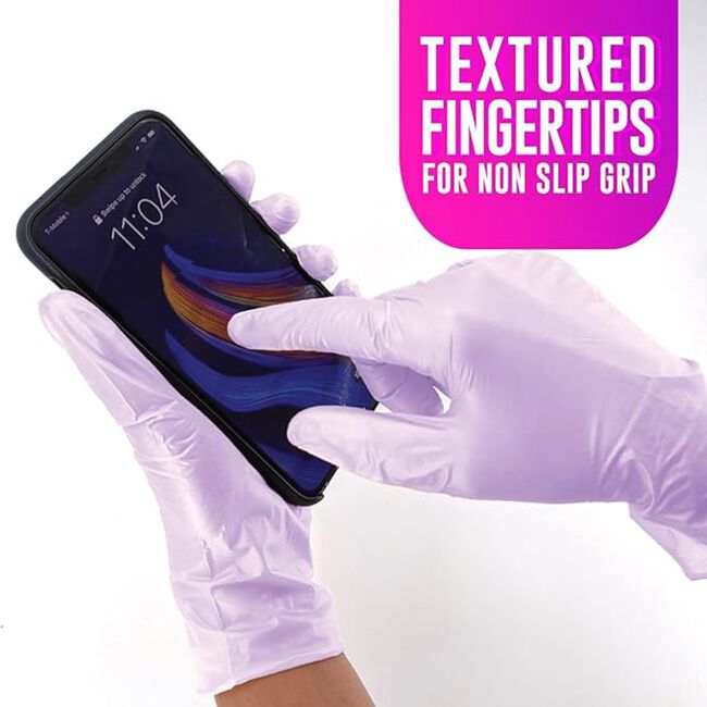 Large Lilac Frost Nitrile Gloves