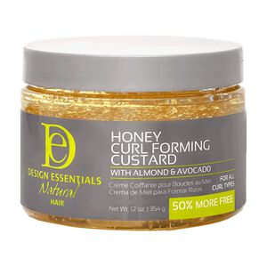 Honey Curl Forming Custard with Almond & Avocado