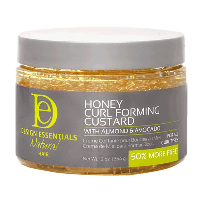 Honey Curl Forming Custard with Almond & Avocado