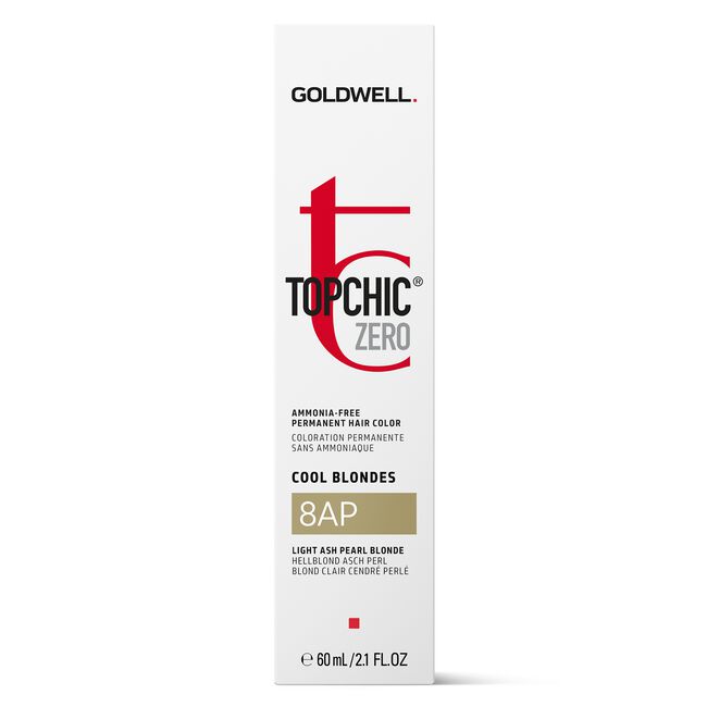8AP Light Ash Pearl Blonde Topchic Zero Ammonia-Free Permanent Color
