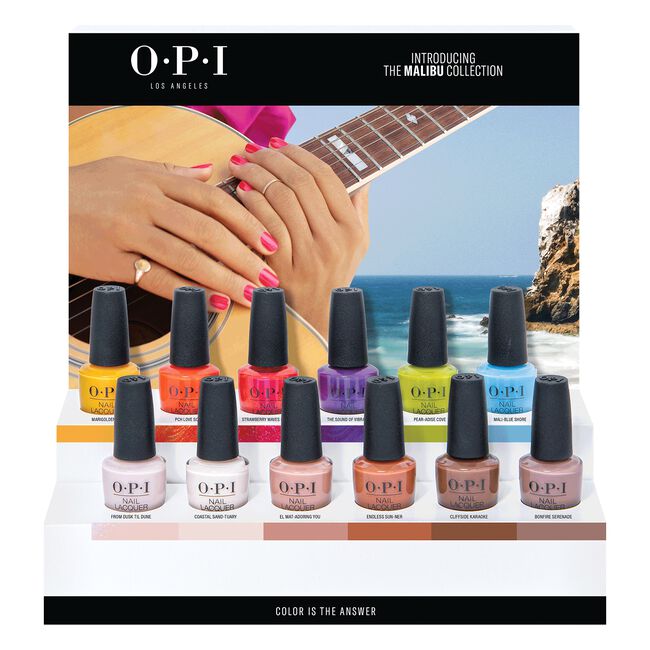 Malibu Collection Nail Lacquer 12 Piece Display